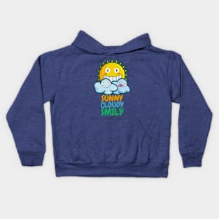 Sunny Cloudy Smily Kids Hoodie